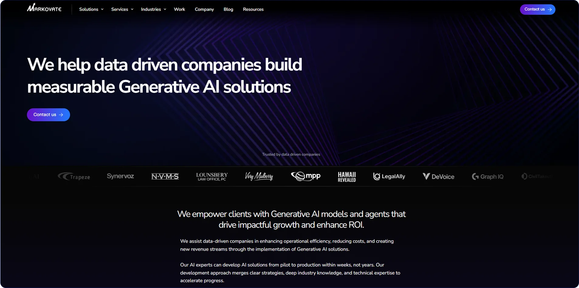 markovate-homepage-hero